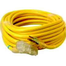 CORD EXTENSION HVY DUTY 20A 10/3 YLW 125V 50' - Cords